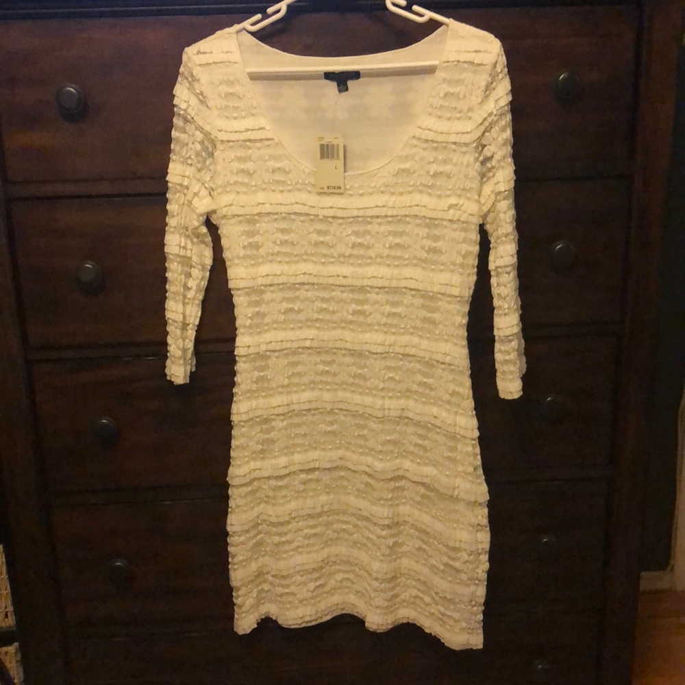 Cream Lacy Dress